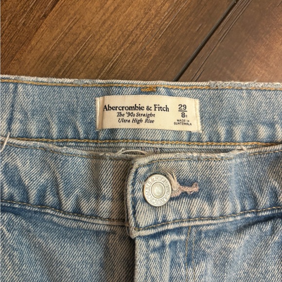 Abercrombie and Fitch the 90s straight ultra high rise jeans size 29/8r trendy - Picture 3 of 5